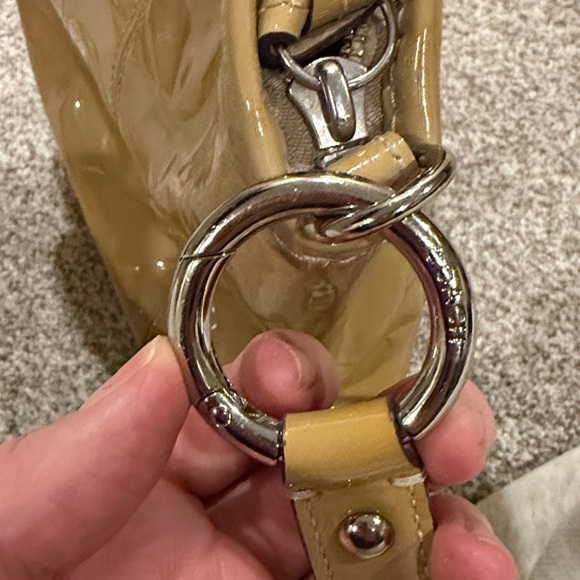 Coach Yellow Patent Signature Shoulder Bag - Picture 8 of 9